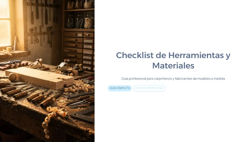 Portada real del Checklist de Herramientas
